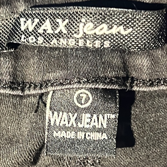 Sale Wax Jean Los Angeles Jeans Distressed Jeans Black Size 7 - Picture 9 of 13